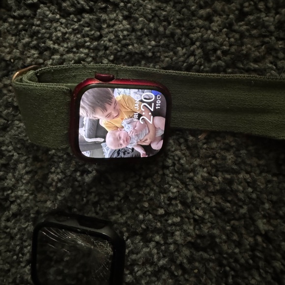 Red series 7 Apple Watch